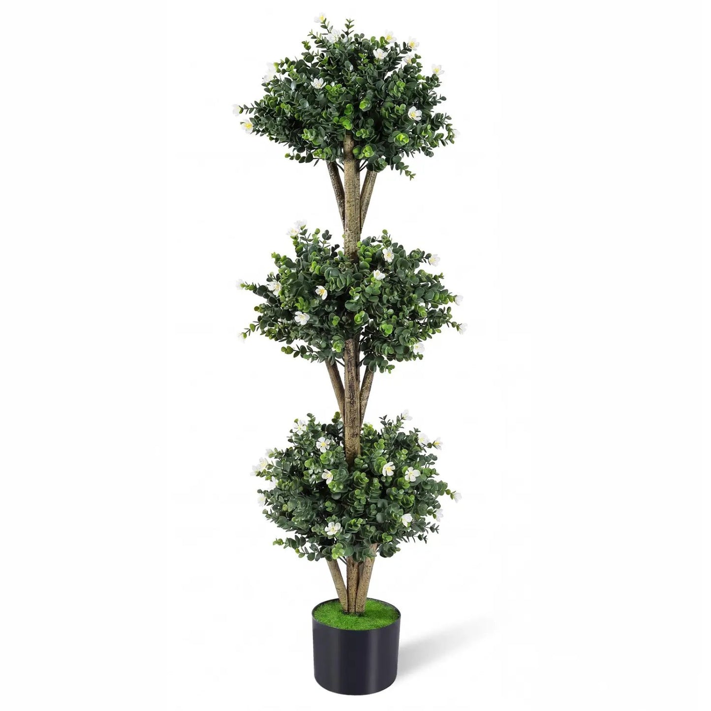 51 Inch Artificial Triple Ball Boxwood Topiary