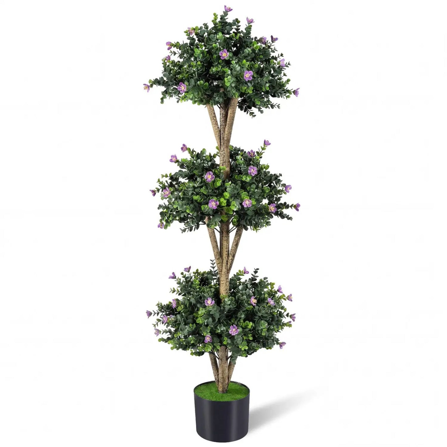 51 Inch Artificial Triple Ball Boxwood Topiary