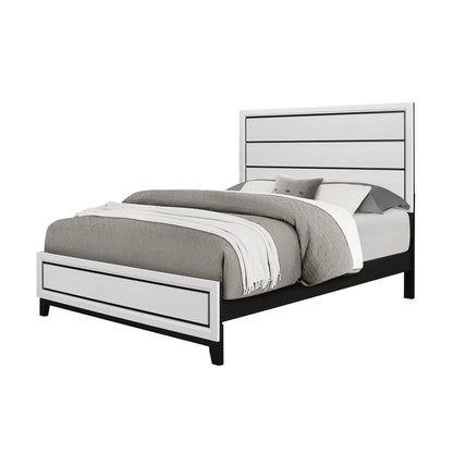 Mirage Bed With Contemporary Panel Headboard