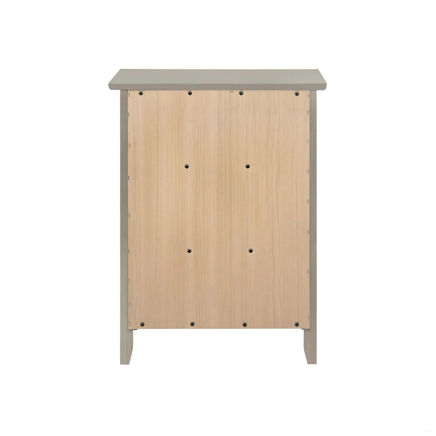 Dove Tailed Drawers 3 Drawer Nightstand with gray top and legs, natural wood fronts on Tampa Home & Garden Store