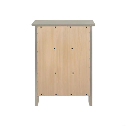 Dove Tailed Drawers 3 Drawer Nightstand with gray top and legs, natural wood fronts on Tampa Home & Garden Store