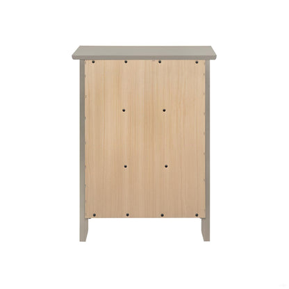 Dove-tailed 3-drawer nightstand with real wood veneer front and gray top on Tampa Home & Garden Store