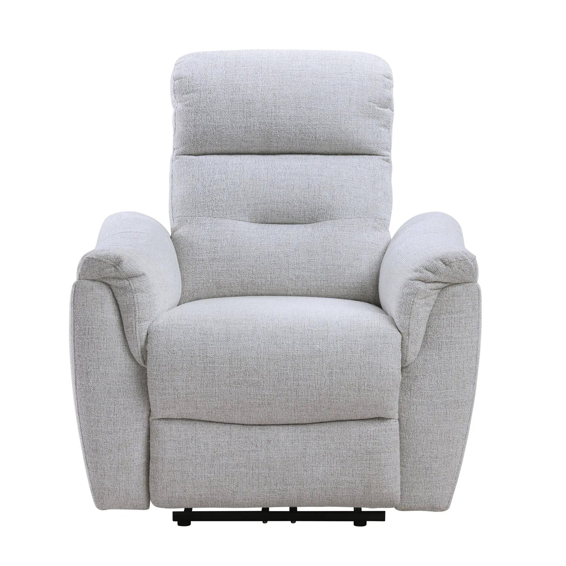 Eastre Power Motion Recliner gray fabric with USB port by Unique Piece Furniture on Tampa Home & Garden Store