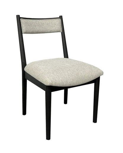 Comfortable Crescent Chair Set Peppercorn Finish