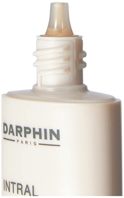Darphin Paris Intral sunscreen bottle white plastic container with pump nozzle on Tampa Home & Garden Store