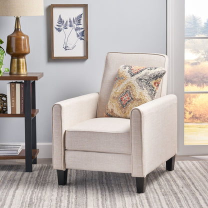 Upholstered Push Back Recliner Chair and Lounge