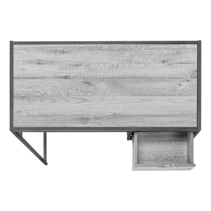 Computer desk with 1 storage drawer, gray wood and metal frame by Unique Piece Furniture on Tampa Home & Garden Store