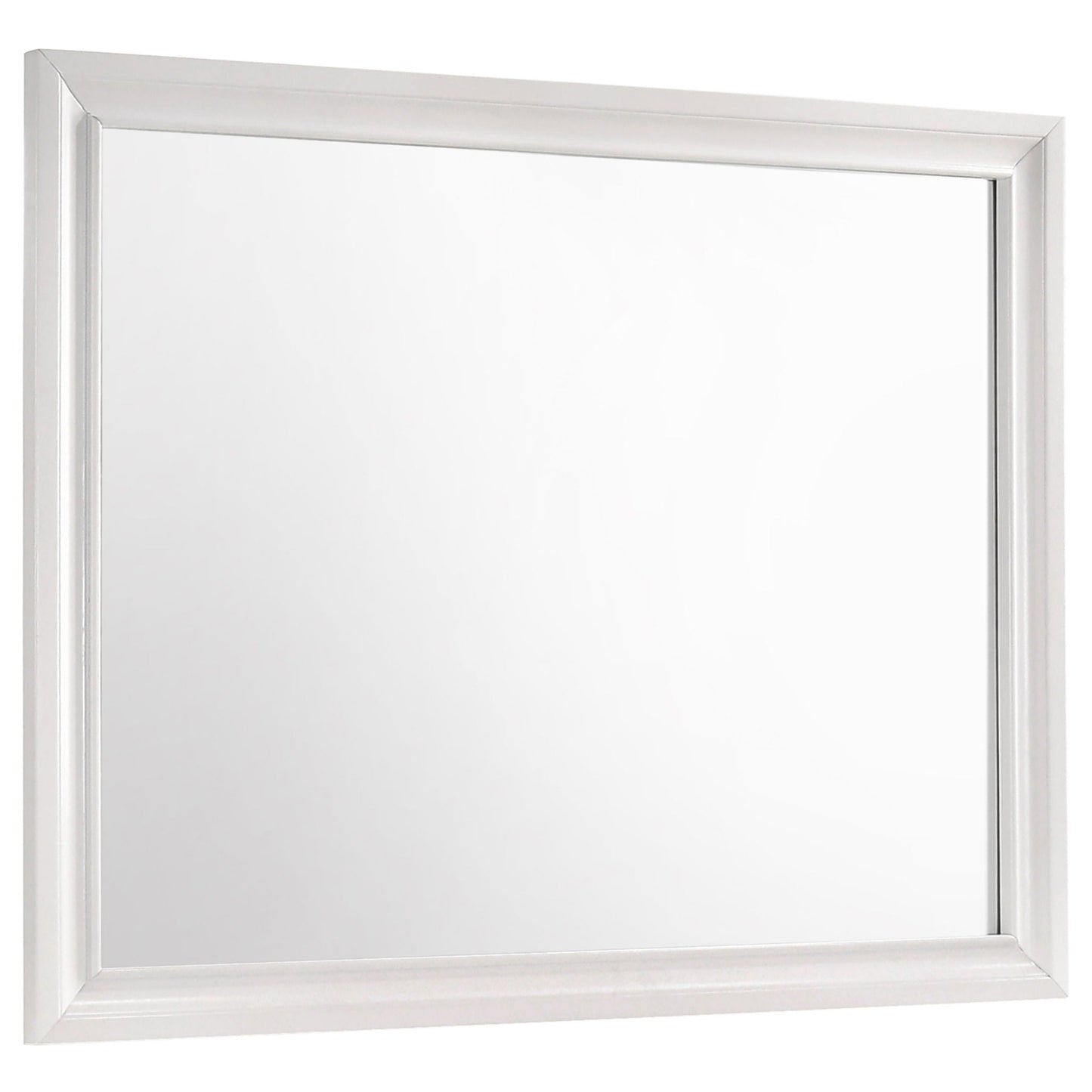 Annie 4 Piece Bedroom Set mirror with silver metal frame and beveled edge by HouseOfZazla on Tampa Home & Garden Store
