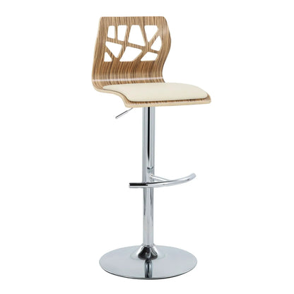 Folia Adjustable Barstool With Swivel Footrest