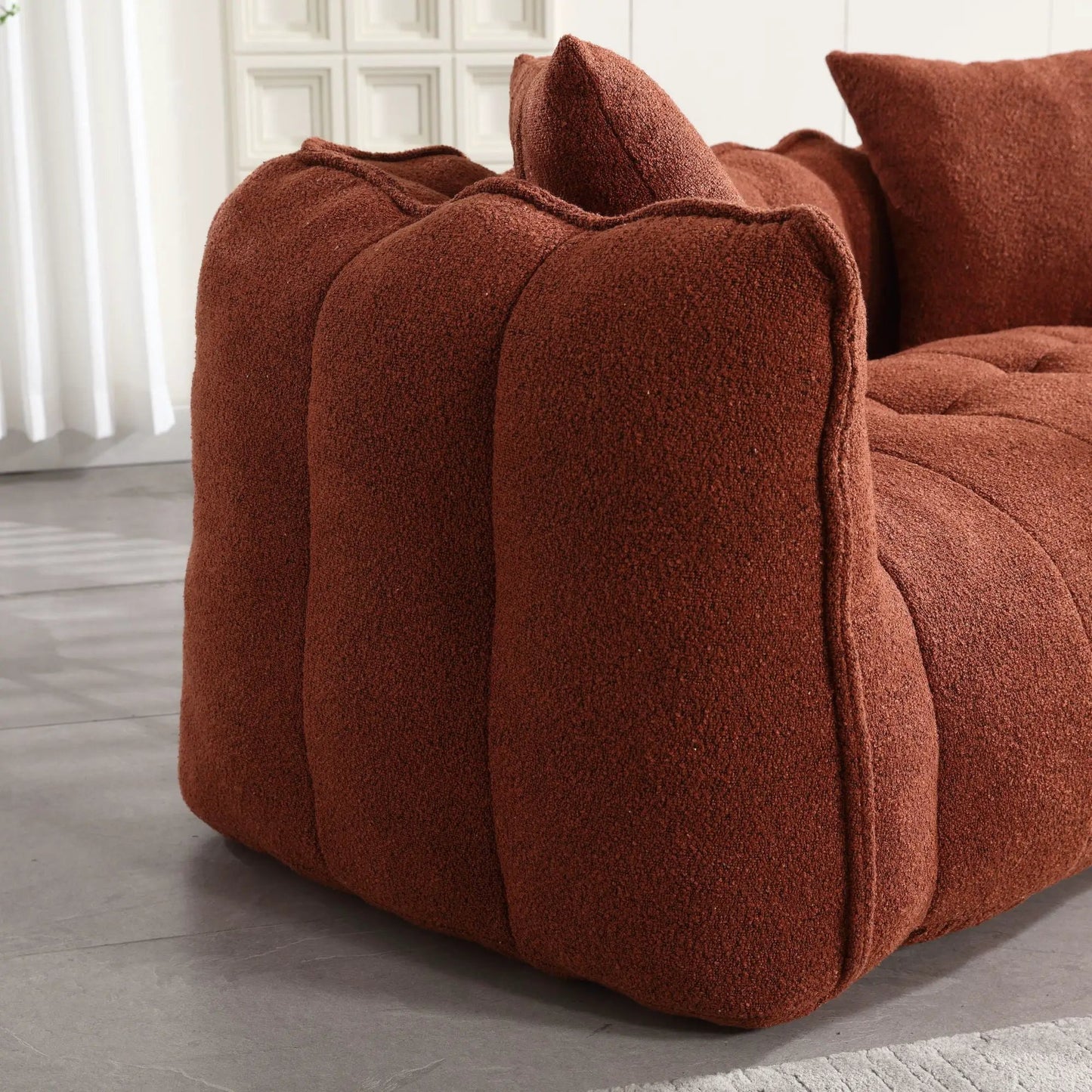 Cozy Beanbag Chair With Resilient Foam Core For 2