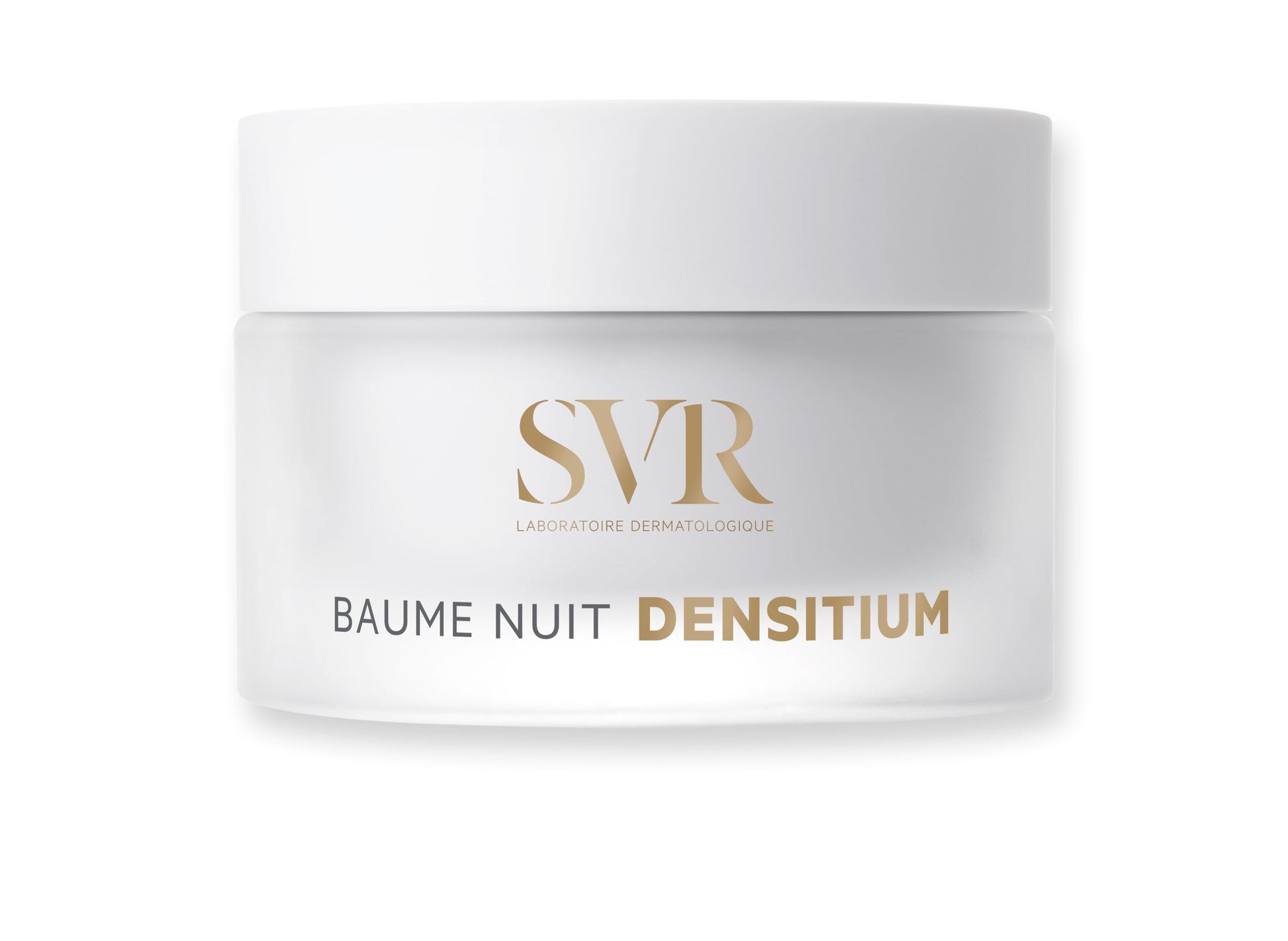 SVR Densitium night cream jar, white container with gold SVR logo on Tampa Home & Garden Store