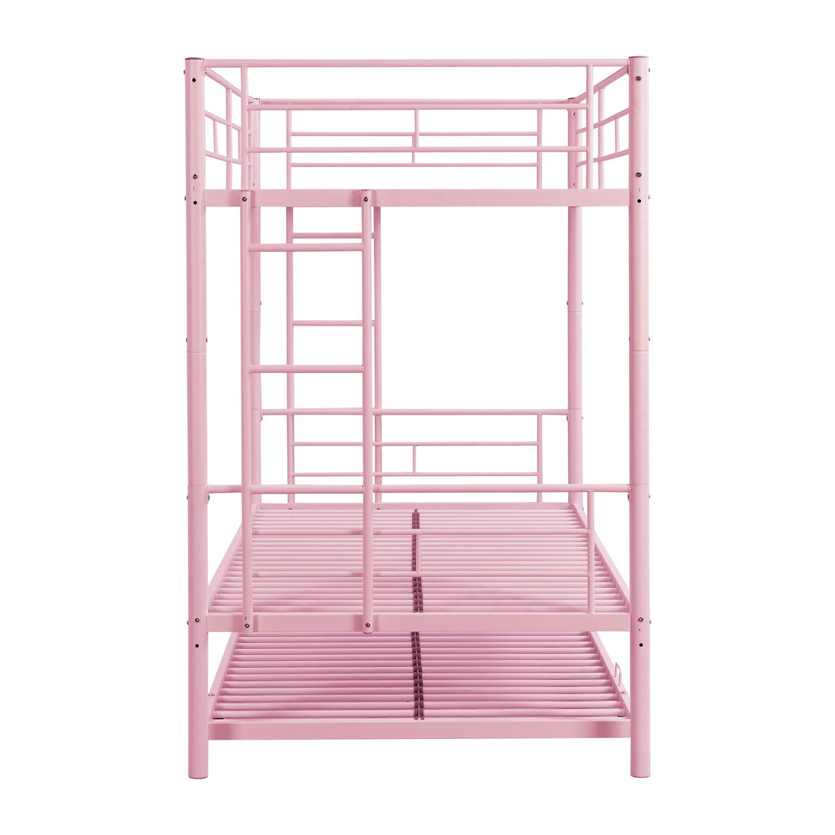 Bunk bed with trundle in pink metal frame by HouseOfZazla on Tampa Home & Garden Store