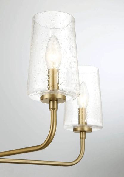 Dazzle Five Lights Chandelier Antique Brass