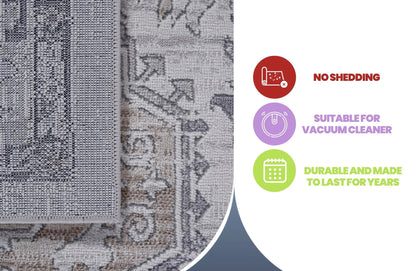 Marfi Oriental Rug in Neutral Tones for Home