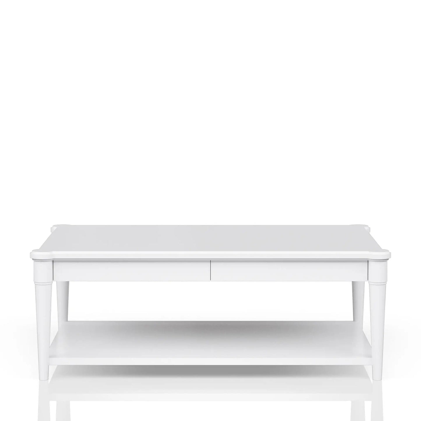 Cocktail Table with Two Drawers and Casters