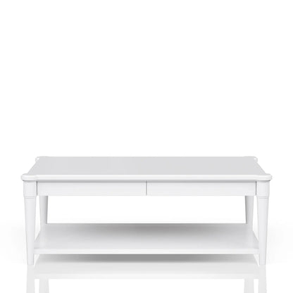 Cocktail Table with Two Drawers and Casters