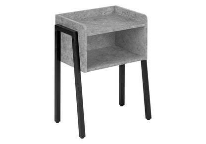 Accent Side Table, Reclaimed Wood Look, 2-Tier