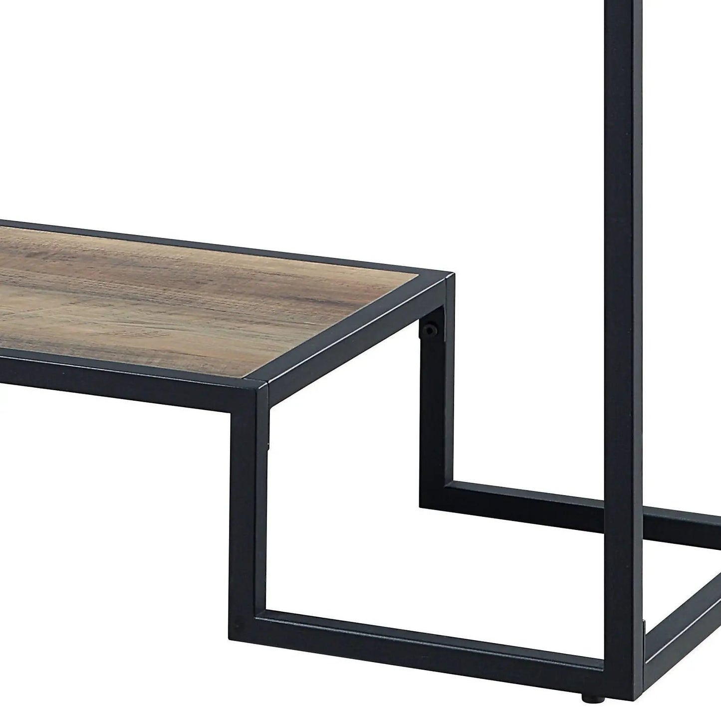 Idella sofa table rustic oak top with black metal frame by Unique Piece Furniture on Tampa Home & Garden Store