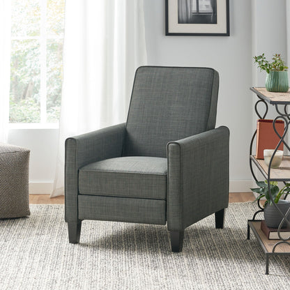 Upholstered Push Back Recliner Chair and Lounge