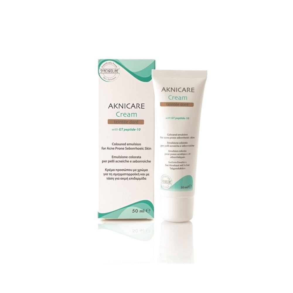 Foundation Beauty Care Bag Synchroline tinted moisturizer with salicylic acid, 50 ml box and tube on Tampa Home & Garden Store