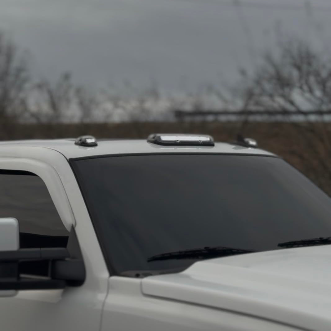 Smoked white amber LED three-cab-light roof lights for 2000–2006 GMC/Chevy HD AutoLEDTech.com on Tampa Home & Garden Store