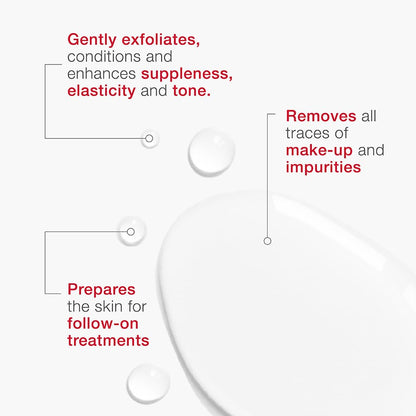 Makeup remover Skincode Toning Lotion infographic with white background and red headings on Tampa Home & Garden Store