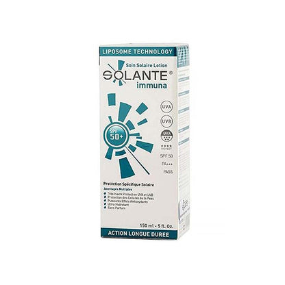 Solante Immuna sunscreen box SPF 50+ fragrance-free, water resistant 150 ml Beauty Care Bag on Tampa Home & Garden Store