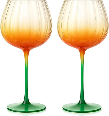 Lightweight Pumpkin Wine Glasses For a Cozy Party