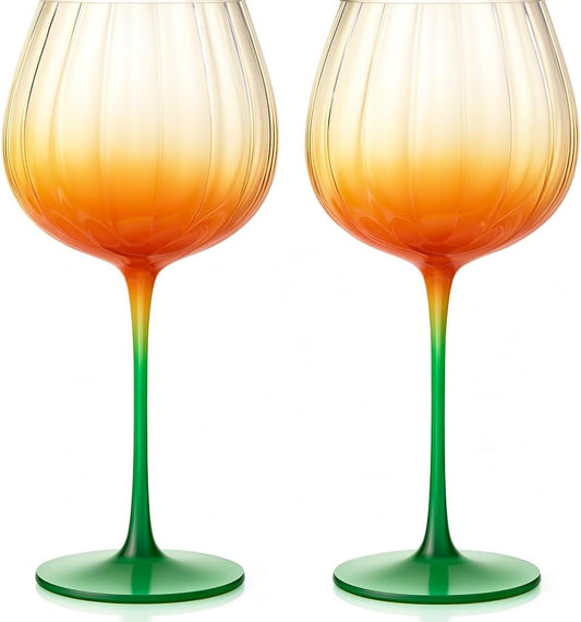 Lightweight Pumpkin Wine Glasses For a Cozy Party