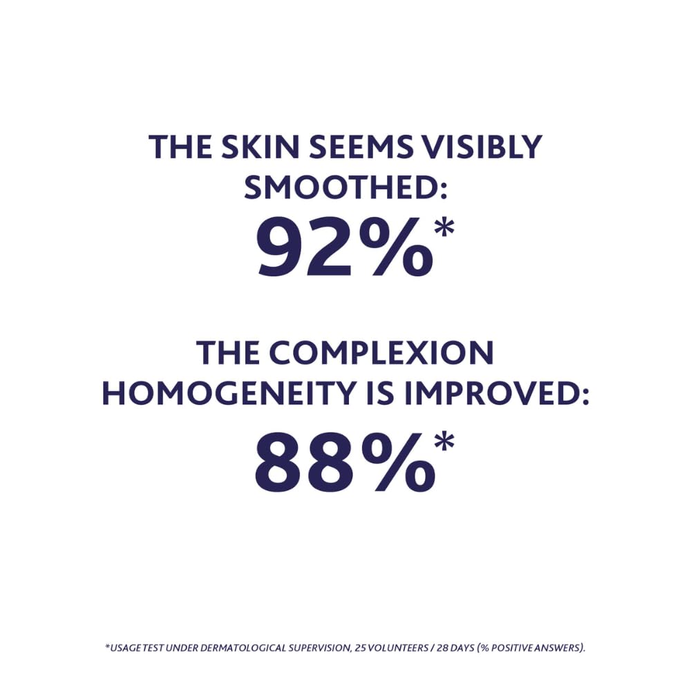Esthederm Vitamin C Gel-Cream face cream infographic showing 92% smoothing and 88% even skin tone on Tampa Home & Garden Store