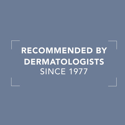 Foundation banner with white text RECOMMENDED BY DERMATOLOGISTS SINCE 1977 on blue background on Tampa Home & Garden Store