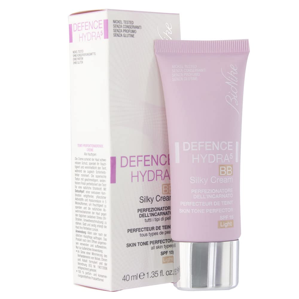 Foundation BioNike Defence Hydra 5 BB Silky Cream SPF15, 2 items: pink tube with box 40 ml on Tampa Home & Garden Store