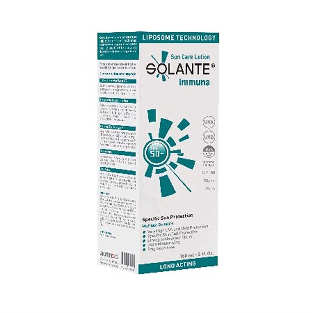 Solante Immuna sunscreen box SPF 50+ water resistant fragrance free 5.07 oz Beauty Care Bag on Tampa Home & Garden Store