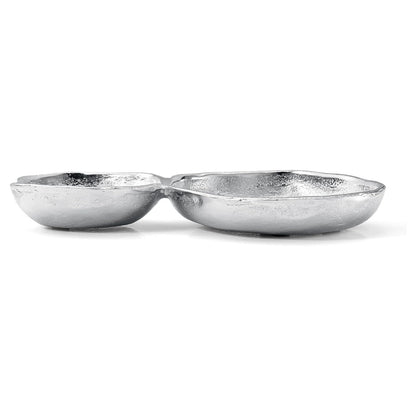 A Pair Of Silver Cluster Decorative Serving Bowls