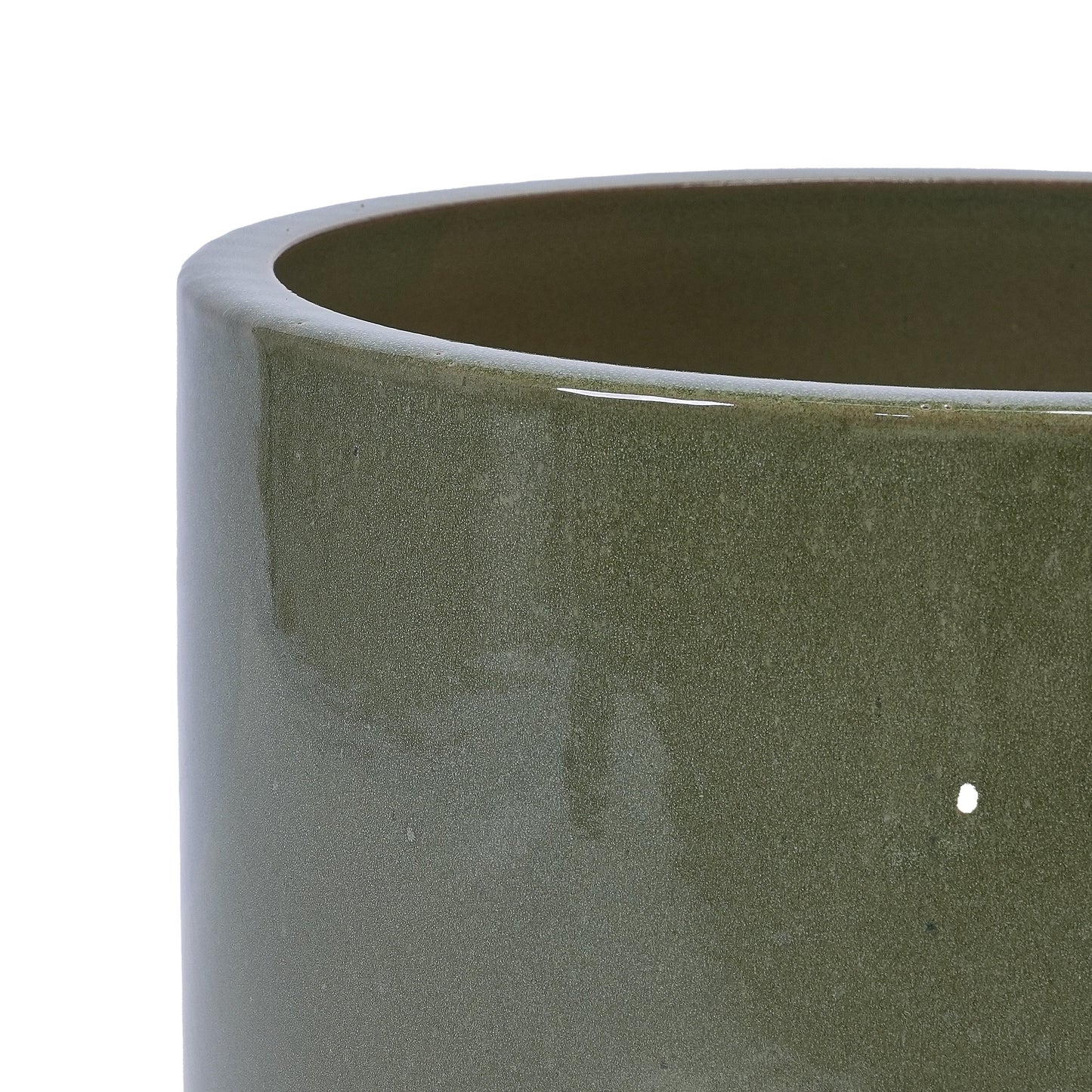 3-piece antique light green ceramic flowerpot set by HouseOfZazla planters on Tampa Home & Garden Store