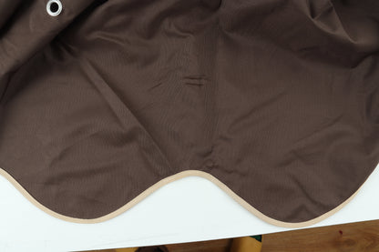 Gazebo replacement canopy 10x10 ft brown with beige trim grommet detail HouseOfZazla on Tampa Home & Garden Store
