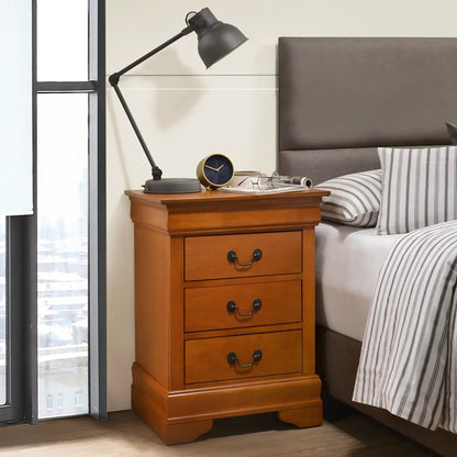Louis Philippe Nightstand in Wood Veneer