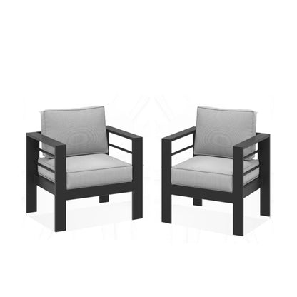 All Weather Patio Chairs and Thick Foam Cushions