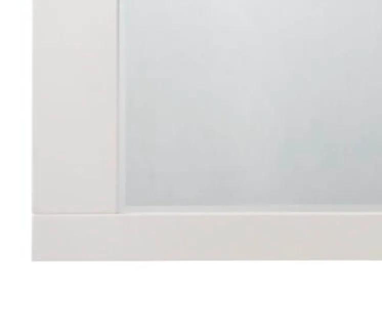 Naima II High Gloss Wall Mirror White Frame