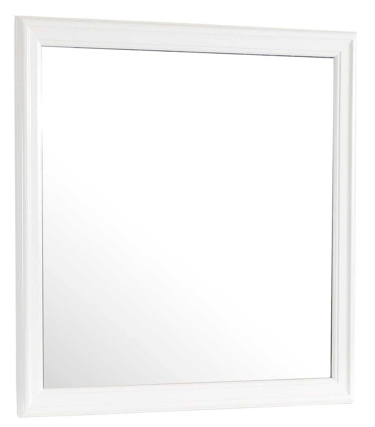 Traditional wall mirror with white wood veneer frame by HouseOfZazla on Tampa Home & Garden Store