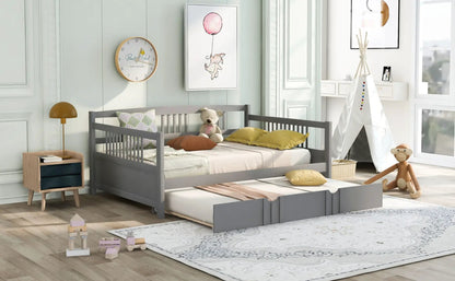Multifunctional Modern Daybed gray storage bed with drawers for kids on Tampa Home & Garden Store