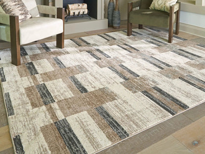 Alstone rug beige brown geometric area rug by Unique Piece Furniture on Tampa Home & Garden Store