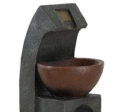 Brown Water Fountain Bowl for Indoor and Outdoor