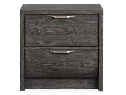 Kinsley Drawer Nightstand in Black Heron Finish