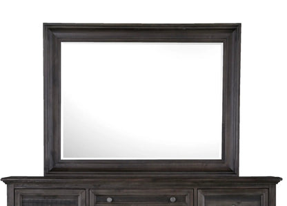 Calistoga Mirror in Weathered Charcoal Finish