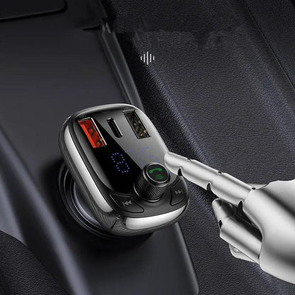Car charger by FLIPSTYLEZLLC with chrome finish, dual USB ports and digital display on Tampa Home & Garden Store