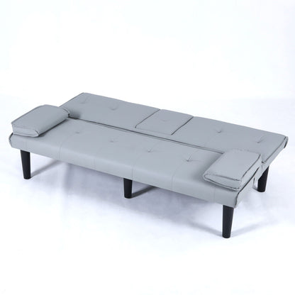 Compact Foldable Sofa Bed and Cup Holder
