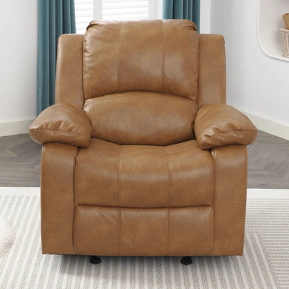 Charlotte glider recliner tan leather by Unique Piece Furniture reclining chair on Tampa Home & Garden Store