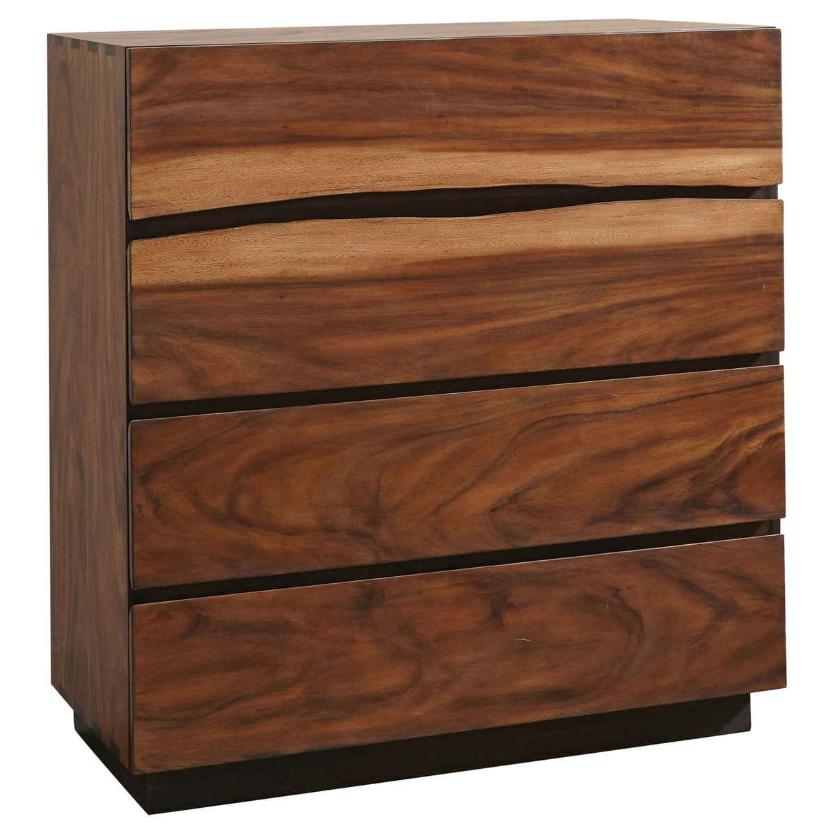 Beverly Walnut Storage Platform Bedroom Set