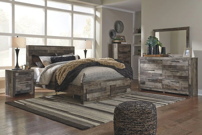Derekson Panel Bedroom Set with Butcher Block